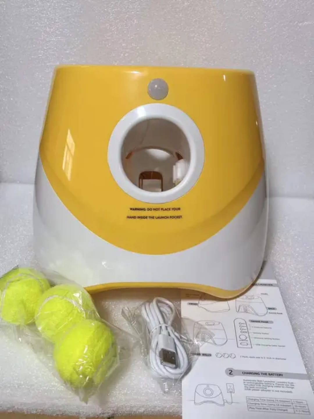 Automatic Tennis Ball Launcher – Interactive Dog Training Toy